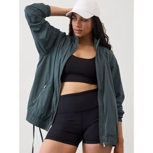 Athleta Anorak dark green